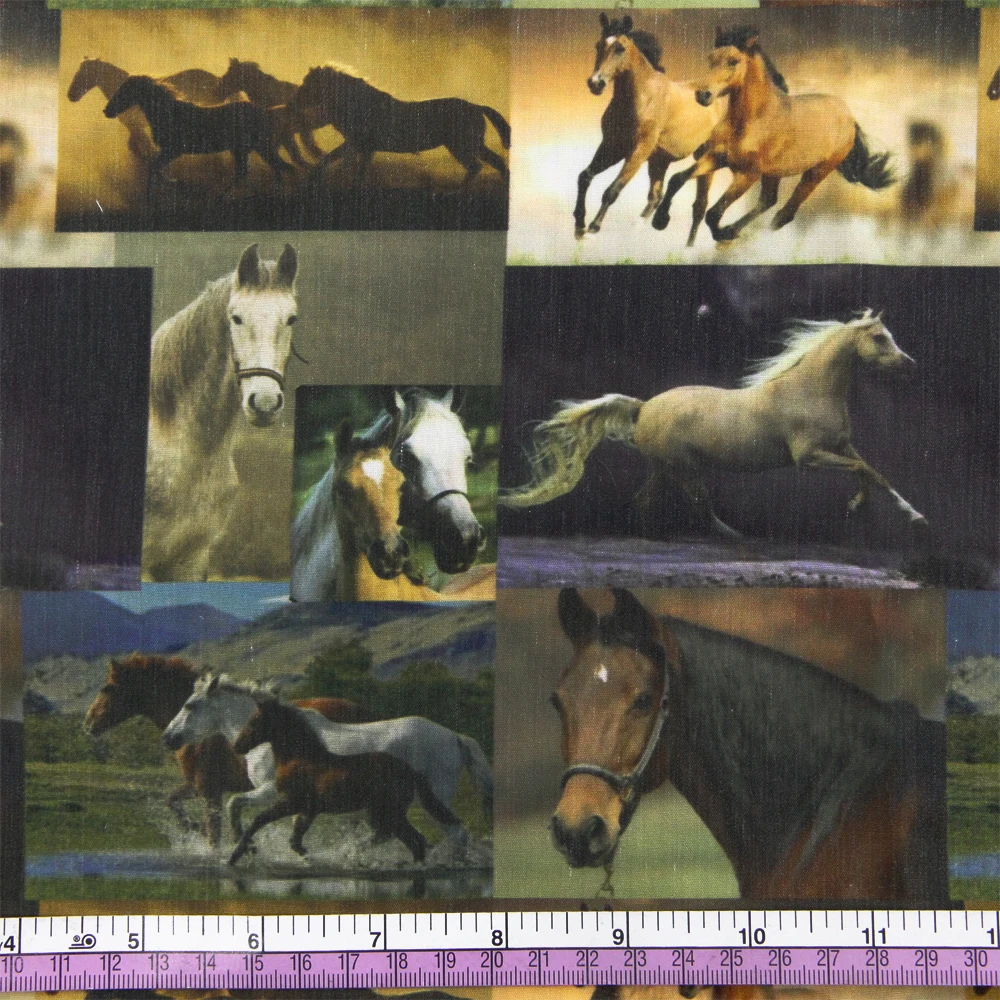 Давид аксессуары, 50*145 см, рыбья чешуя, лошадь, божья коровка, хлопок, ткань для ткани, детский домашний текстиль для шитья, кукла тильда, c4195 - Цвет: 1067887001