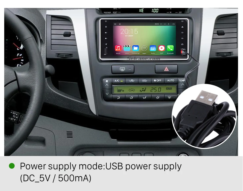 Seicane портативный автомобильный USB видеорегистратор камера видео рекордер HD 1920x1080P ночное видение для Seicane автомобиля gps стерео головное устройство радио плеер