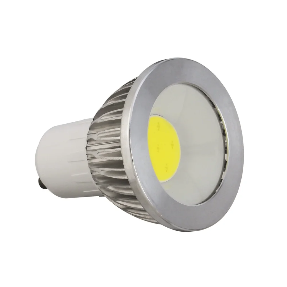 Супер яркий GU10 лампочки dimmable теплый/белый 85 265 В 5 Вт 7 9 LED COB лампа Светодиодная GU 10