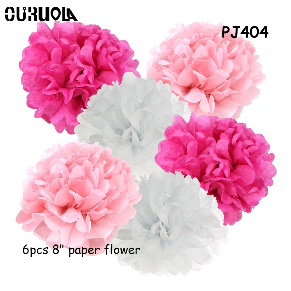 6 шт./компл. осеннее украшение осенний Декор искусственные пионы бумажные цветы