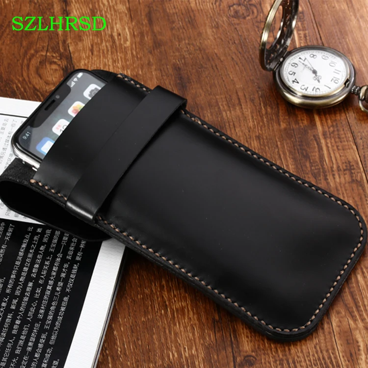 SZLHRSD Новый чехол для Samsung Galaxy S9 Plus S7 S6 S8 S4 S5 защитный из натуральной кожи сумка