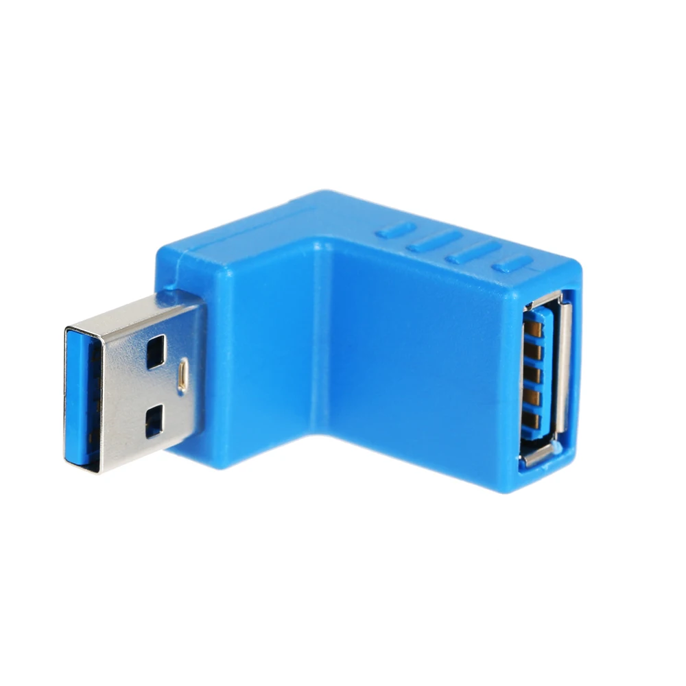 Правый угол USB3.0 AM to AF L адаптер конвертер USB 3 0 A папа к гнезду 90 градусов заглушка