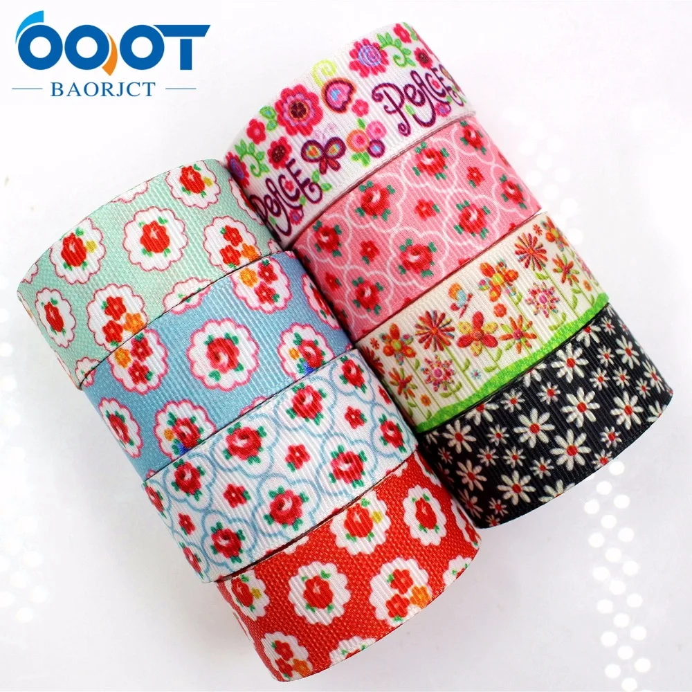 

Термотрансферная лента OOOT BAORJCT 175168, 22 мм, 10 ярдов, ленты с цветами, для свадебных аксессуаров, «сделай сам»