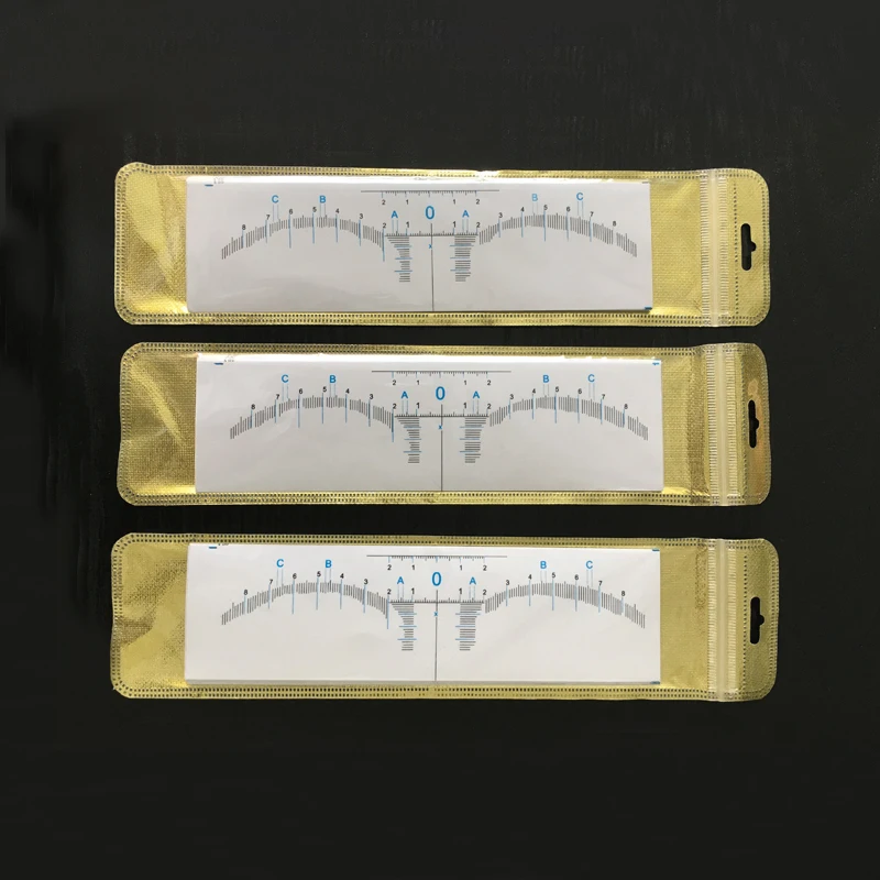 

10pcs Disposable Eyebrow Ruler Sticker Permanent Makeup Supplies Microblading Accessories Tattoo Measure Accurate Tools Ruler