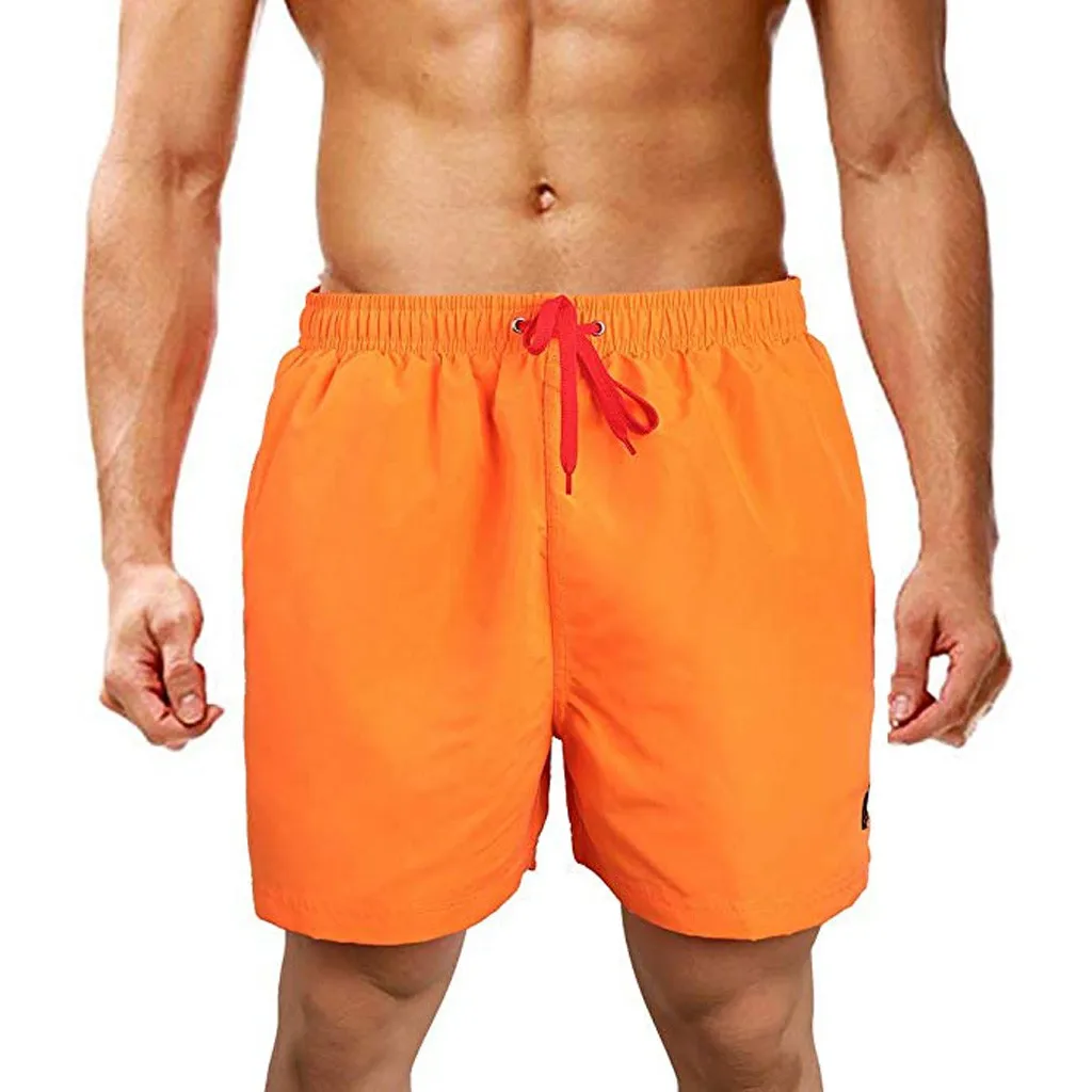Мужские шорты летние пляжные спортивные с карманами повседневные однотонные