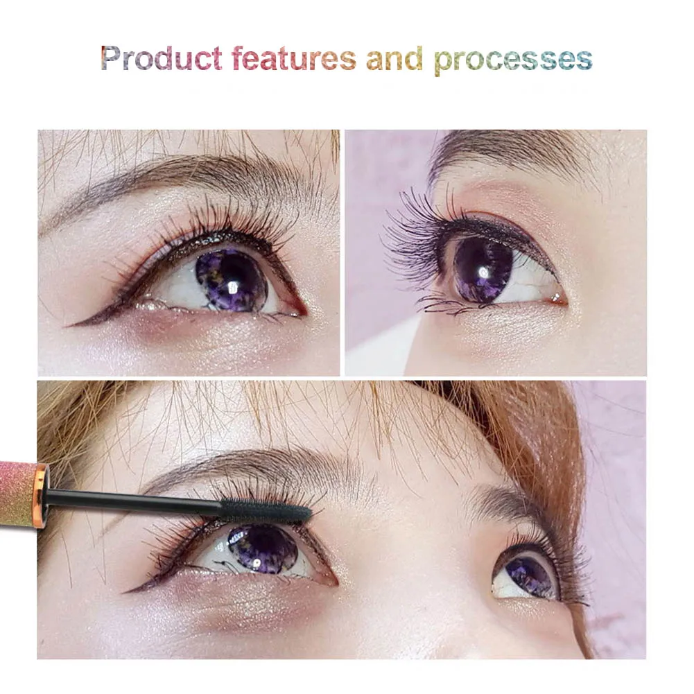 Mascaras Удлиняющая Толстая завивка Водонепроницаемая долговечная портативная для