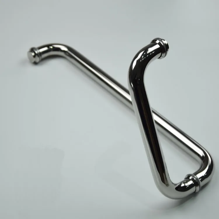 Дверная ручка для душа из нержавеющей стали 304 l образная стеклянных дверей