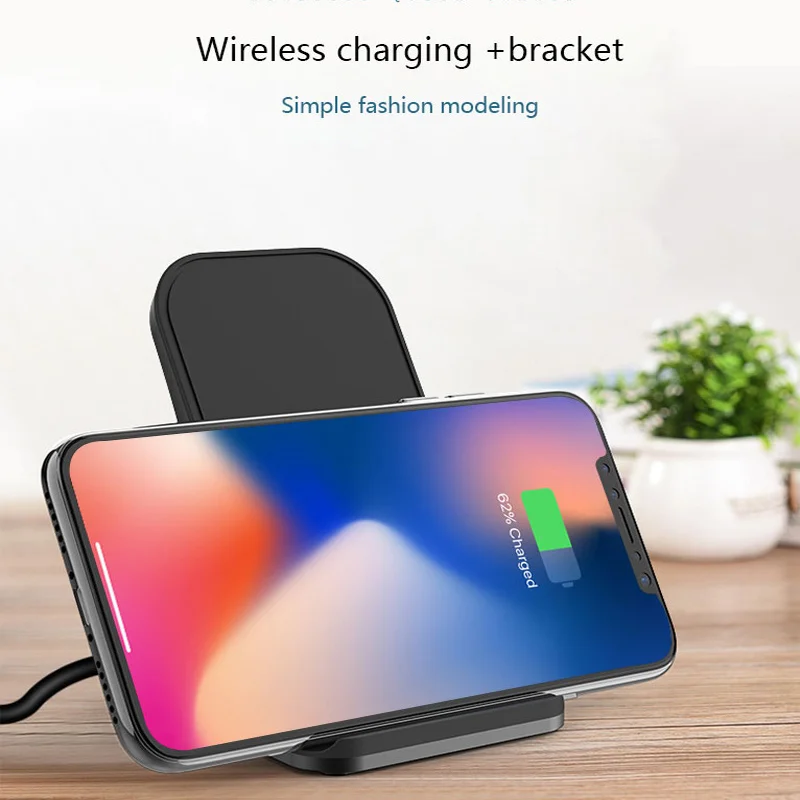 Fast Wireless Charger Qi Certified Charging Stand Compatible iPhone X/XS/XR/XS Max/8/8 Plus Samsung Galaxy S10 | Мобильные телефоны