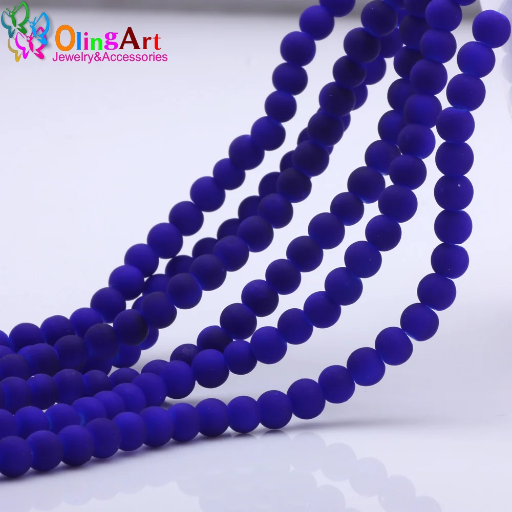 6mm 100pcs 006 OlingArt резиновые стеклянные бусины высокого качества 100 шт 6 мм неоновые матовые бусины карамельного цвета Свободные ювелирные изделия ручной работы для изготовления браслетов своими руками - Цвет: 6mm 100pcs 006