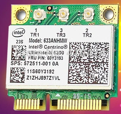 SSEA   Intel Ultimate-N 6300 6300AGN   PCI-E 2, 4G/5 Ghz Wlan WIFI    IBM T510 W510 X201 T410 60Y3193
