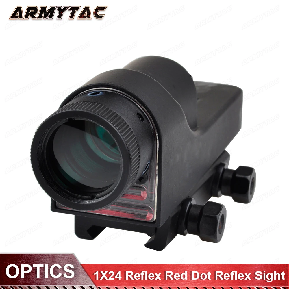 Тактический 1X24 Red Dot Reflex голографический прицел противоударный оптический для