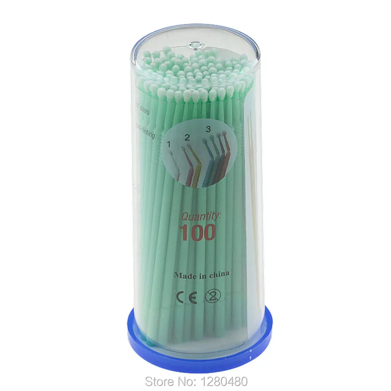 200 шт. Стоматологические продукты одноразовые Хлопковые Тампоны микро-обычная