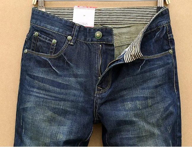 Tidal текущий мужской Тонкий прямые джинсы брюки мужские винтажные Ретро модные