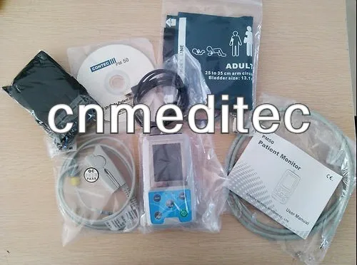 Arm 24 часа педиатрический осциллограф монитор+ SPO2 оксиметр сенсор, Holter ABPM 50, BP монитор, для детей и взрослых