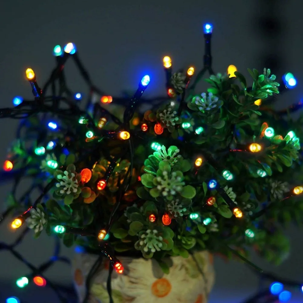 Хит продаж Товары для отдыха разноцветные рождественские 50 мини гирлянды дома