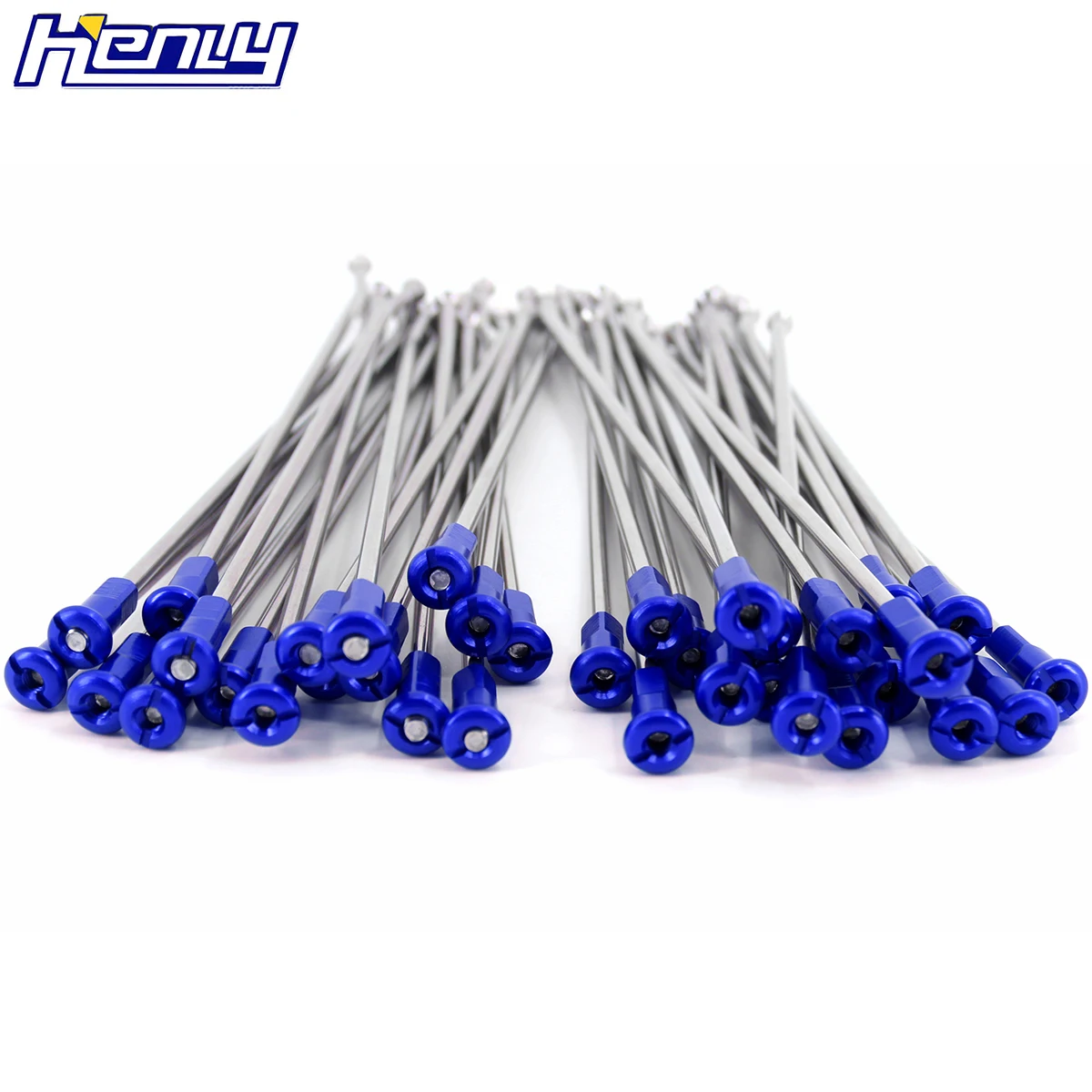 1,6*2" передний OEM размер Серебряный спиц комплект для YAMAHA YZ125 YZ250 YZ250F YZ450F 2003- WR250F WR450F 2003- с синим соском