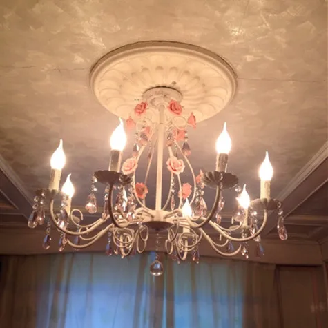Американская железная люстра Европейский Сад столовая освещение спальня теплая