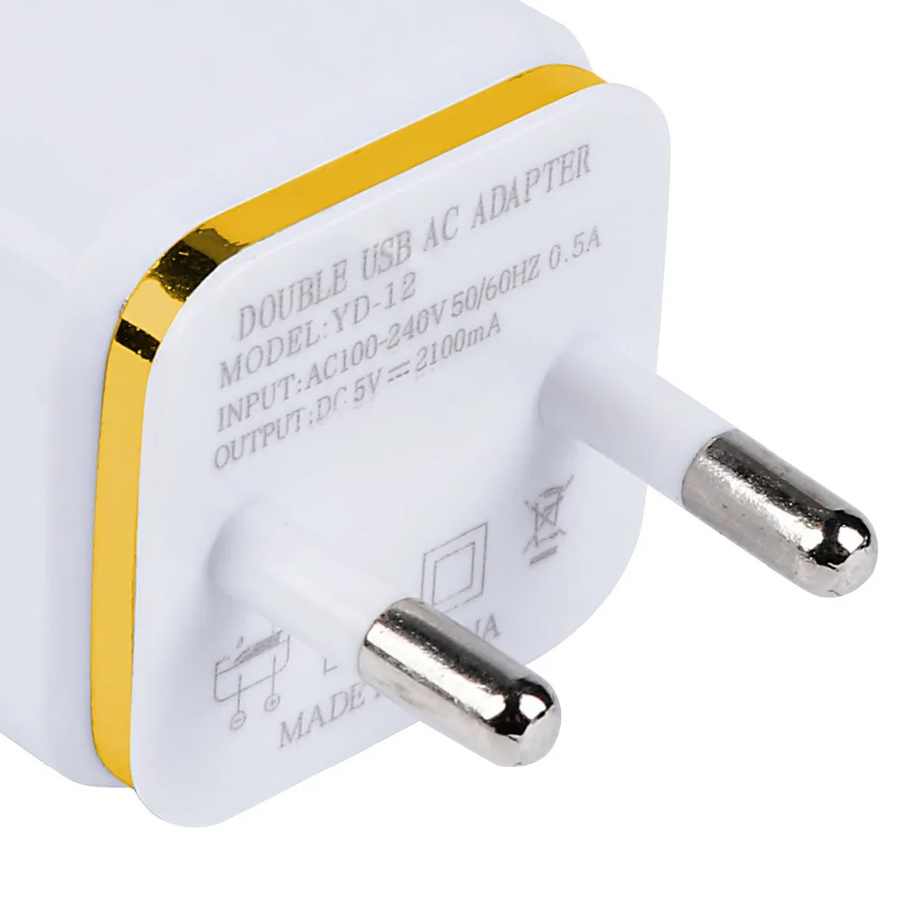 KOYOT Универсальный 2 Порты USB стены Зарядное устройство Путешествие адаптер 5В 3.1A для iPhone samsung iPad 4 цвета APPLE ЕС штепсельная вилка стандарта США