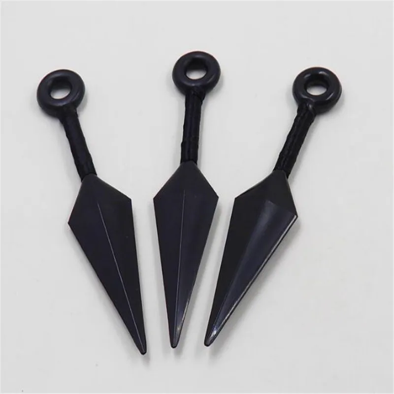 black Аниме Наруто Ninj a Uzumaki Kunai Shuriken Метательное оружие реквизит игрушка для косплея A757 - Цвет: black