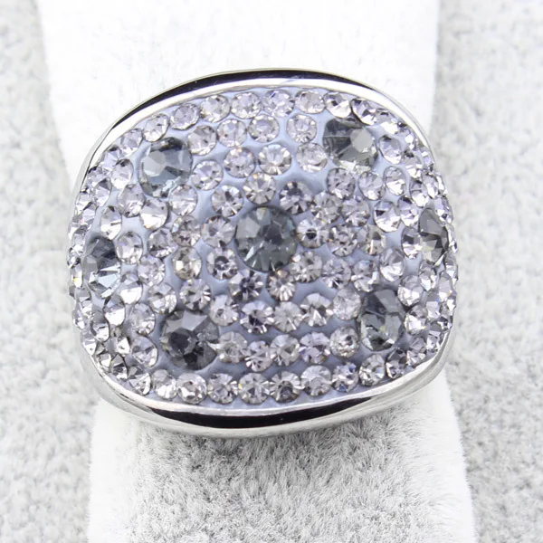 Женские круглые кольца Anillos из нержавеющей стали белый черный серый синий