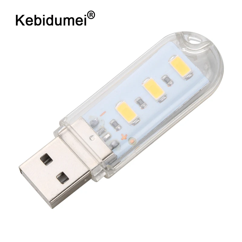 Светодиодный мини светильник kebidumei 5 В USB 3/8 светодиодов настольная лампа для