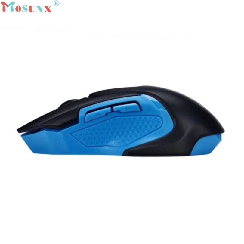 Горячая Распродажа MOSUNX Высокое качество Голубой игровой Мышь подарки 2 4 ГГц