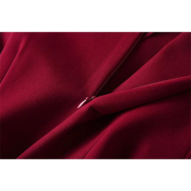 

European Fashion Woman Dress 2019 Spring New Designers Elegant Lady Long Sleeve Slim Mid Calf Celebrity Party Dresses with Belt