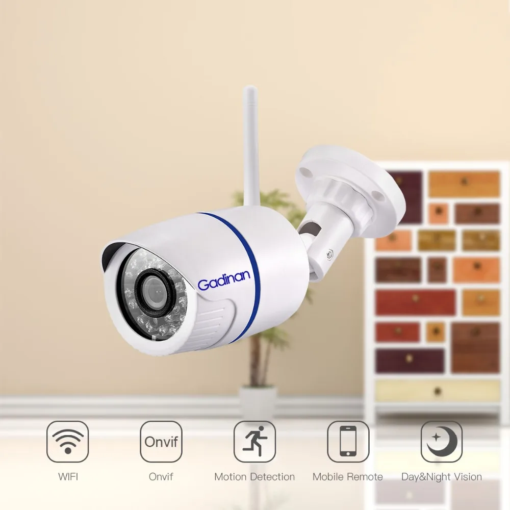 IP-камера видеонаблюдения Gadinan HD 1080P беспроводная с ночным видением | Безопасность