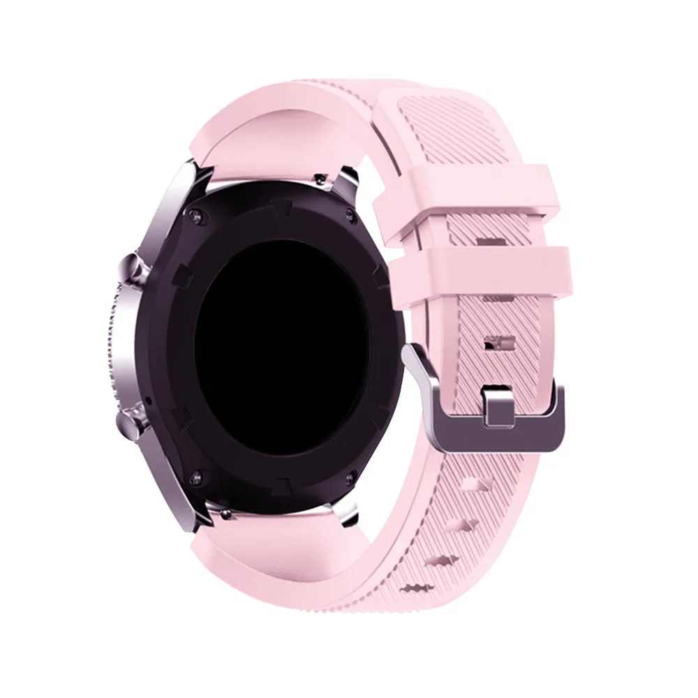 Gear S3 для samsung Galaxy watch 46 мм 42 мм S3 Frontier amazfit bip huawei watch gt ремешок 22 мм ремешок силиконовый браслет - Цвет ремешка: vintage rose
