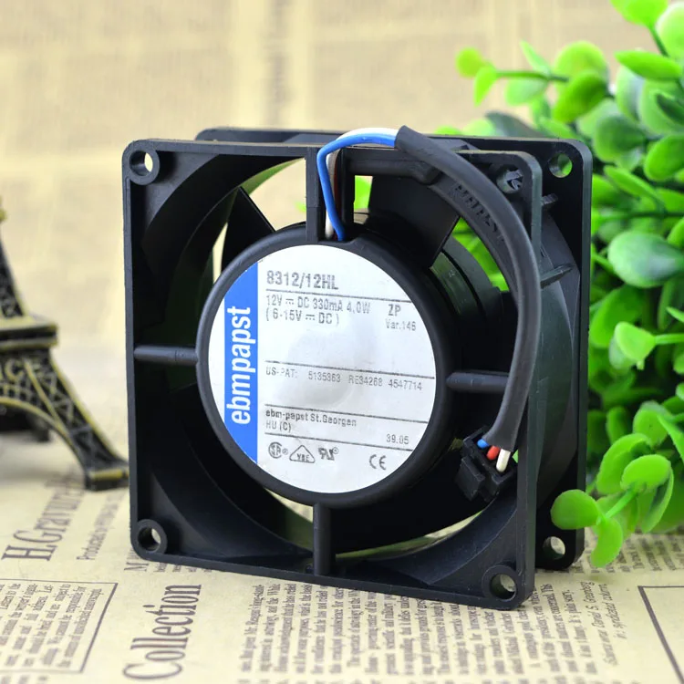 

Бесплатная доставка. Оригинальные 8312/12 8032 12 v 4,0 W 3 line двойные бусины Охлаждающие вентиляторы