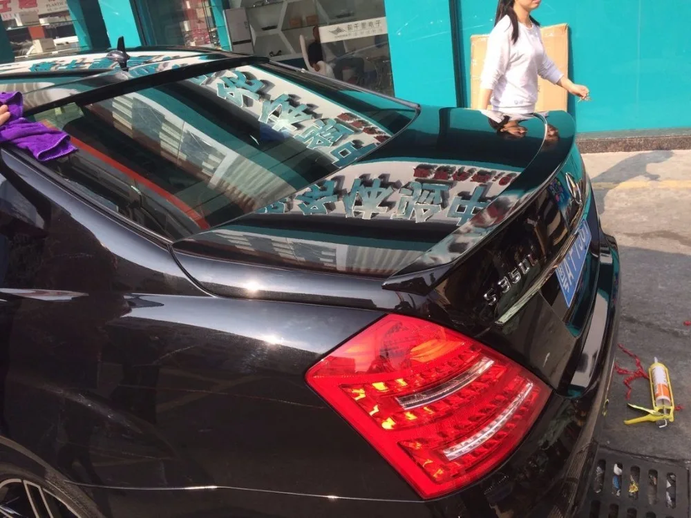 Спойлер для benz S class w221 2006 2015 S65 стиль ABS спойлер из материала на задний багажник