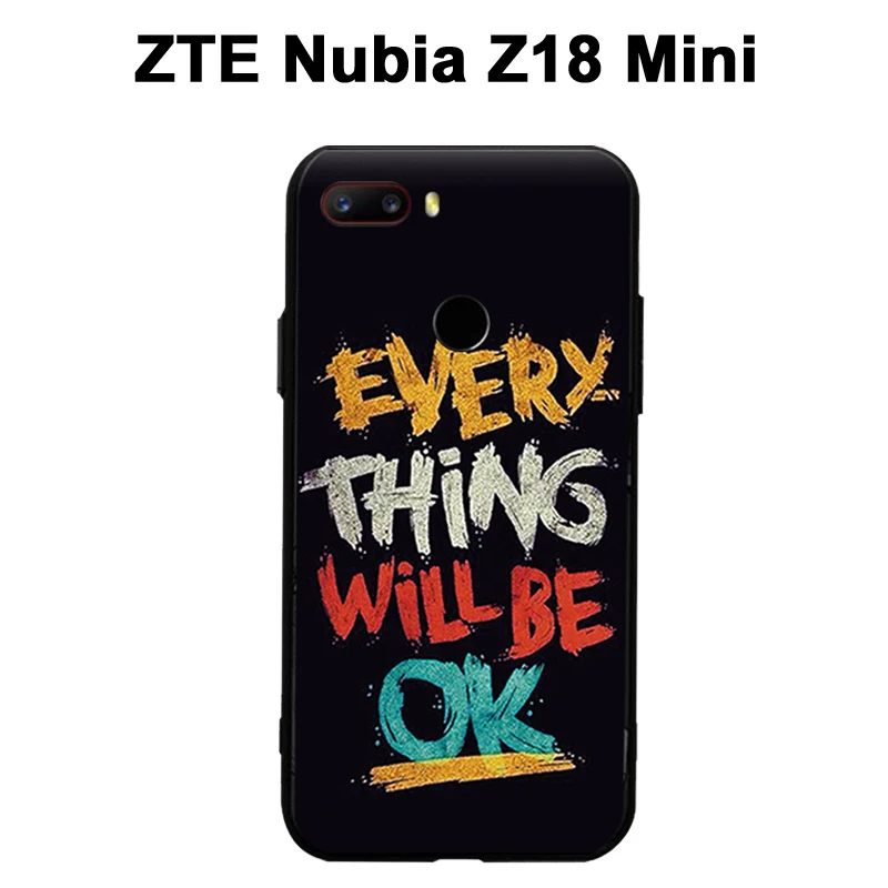 Мини чехол ZTE Nubia Z18 с 3D рельефным рисунком силиконовый задняя крышка для Z 18 мини