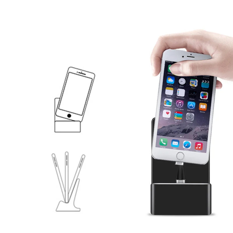 Leebote Магнитная док станция 3 в 1 USB кабель телефон Стенд зарядное устройство