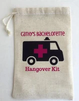 personalized ambulance bachelorette hangover bridal shower recovery survival kit wedding favor gift bags party candy pouches