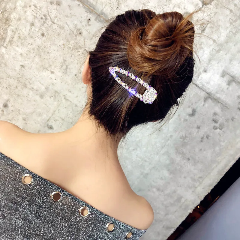 FYUAN, корейский стиль, полные стразы, шпильки для женщин, Bijoux, красочный кристалл, жемчуг, свадебные аксессуары для волос, ювелирные изделия, подарки