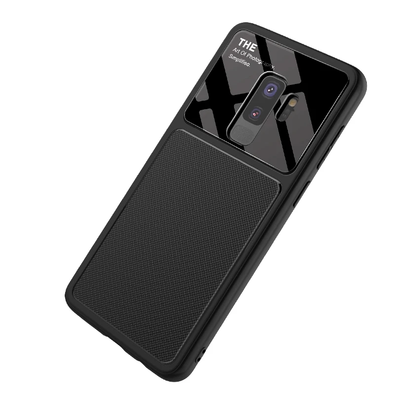 Lenuo ТПУ + Стекло чехол для samsung Galaxy S9 плюс мягкого силикона закаленное