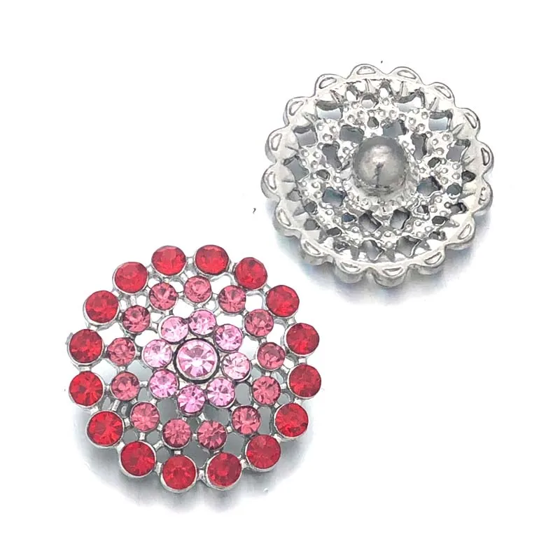 

Hot w447 Flower 3D 18mm 20mm Metal Snap Button For Bracelet Necklace Interchangeable Jewelry Women Accessorie Findings
