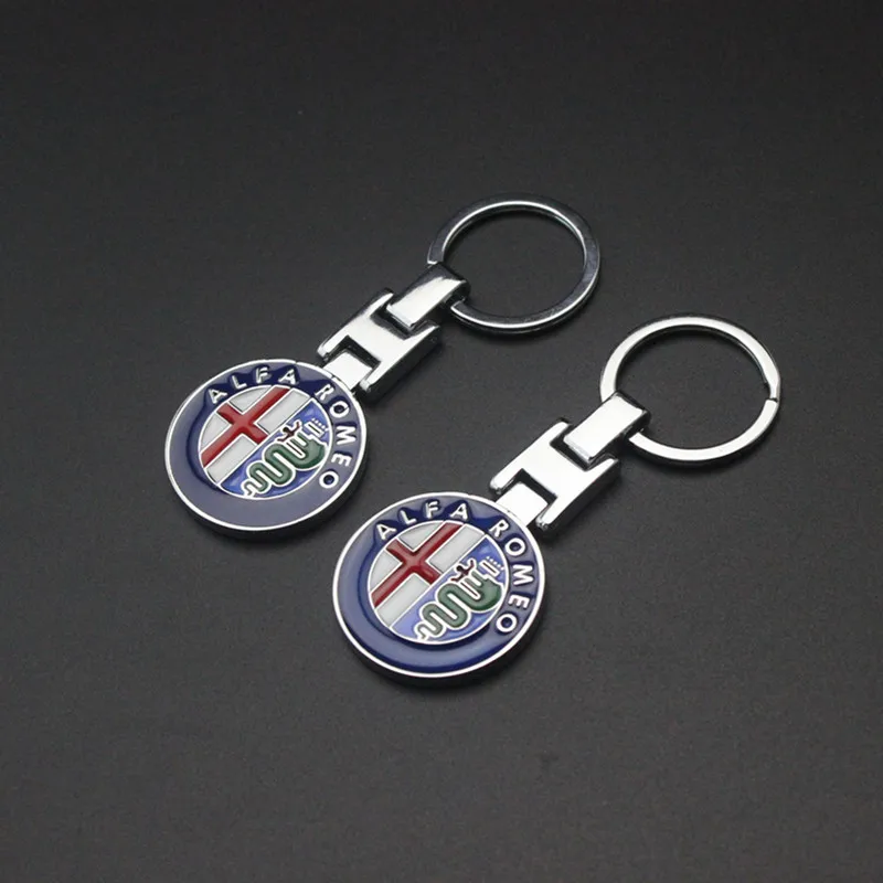 10PCS Fashion Metal Car Keychain Key Ring Chain Keyring For Alfa Romeo 159 147 156 Giulietta Mito GT Holder Styling | Автомобили и