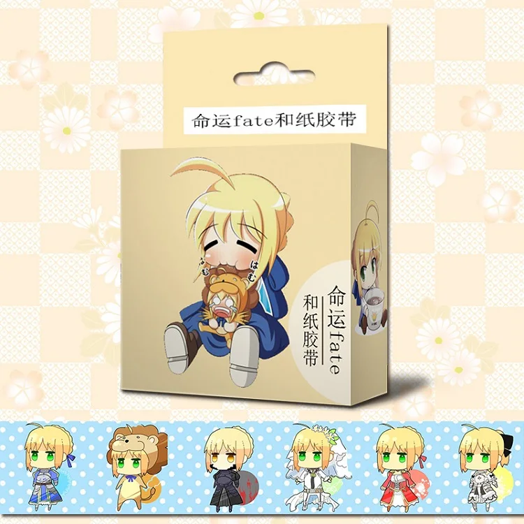 1,5 см* 5 м аниме Fate/stay Night мультфильм васи клейкая лента DIY Скрапбукинг наклейка этикетка маскирующая лента - Цвет: B
