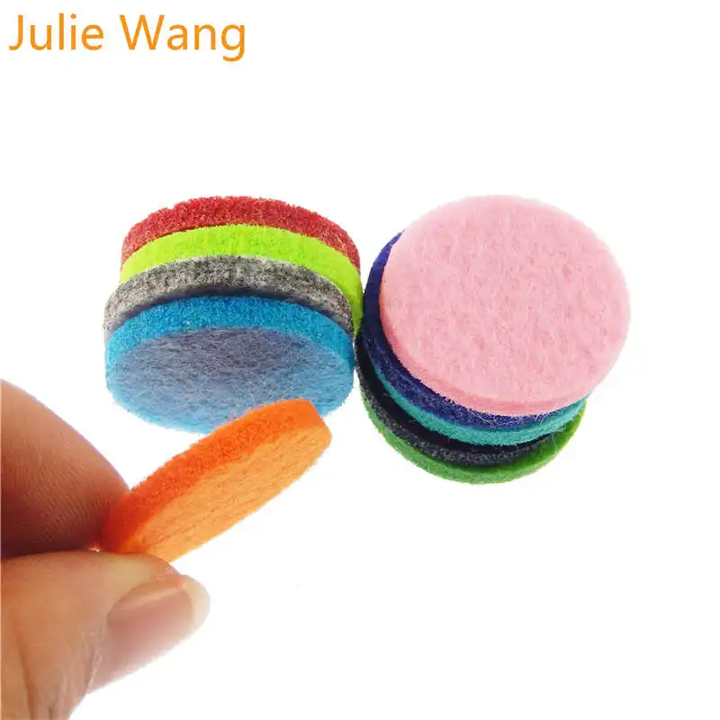 Julie Wang 20 шт. цветные круглые квадратные войлочные прокладки для эфирного масла