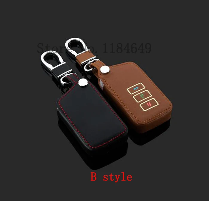 Светящийся кожаный чехол с 3 кнопками и кольцом-цепочкой для Lexus RX270 CT200H ES240 ES250 ES350