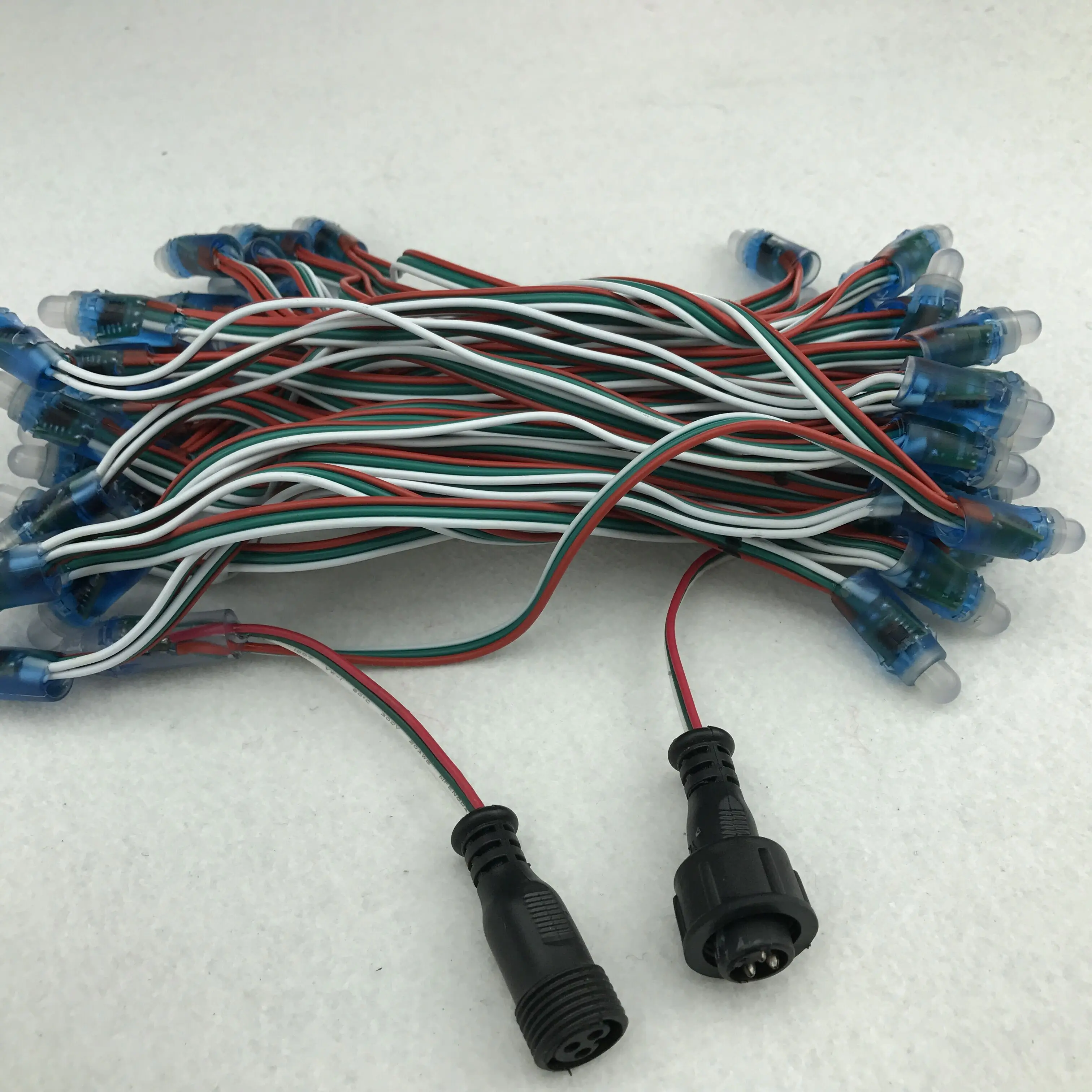 Пиксельная светодиодная строка WS2811 DC5V 50 узлов Адресуемая IP68 Расстояние между