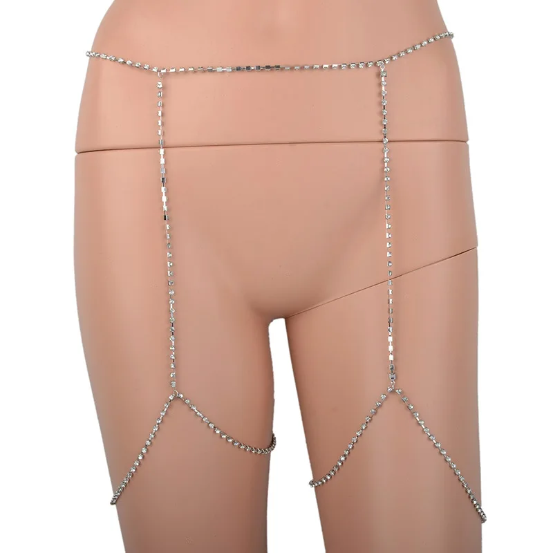 Новая популярная модная цепочка на талию со сверкающими бриллиантами + для ног