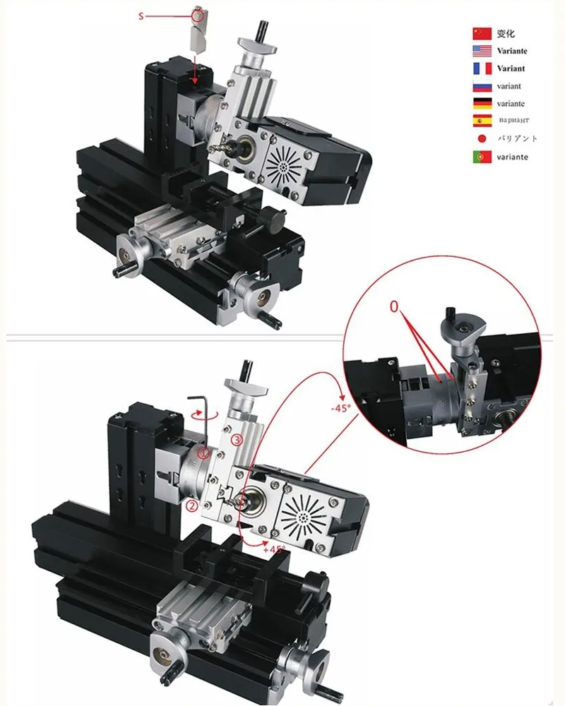 Thefirsttool Zhouyu TZ20005MM большая мощность 60 Вт Мини Металл Горизонтальный фрезерный станок 12000r/мин Дети DIY образование лучший подарок