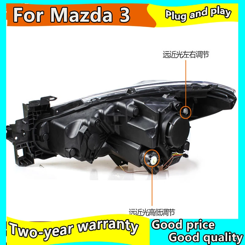 Автомобильный Стайлинг чехол для передней фары Mazda3 Axela mazda 3 2014 2016 светодиодный