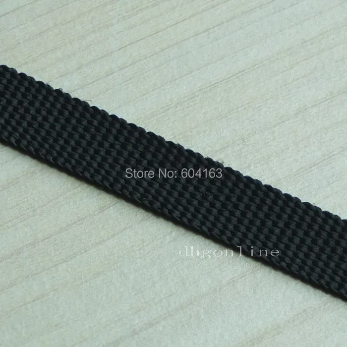 25 Yard 1&quot 25mm Polypropylene Webbing Belt Strap Buckles Strapping Black PP |