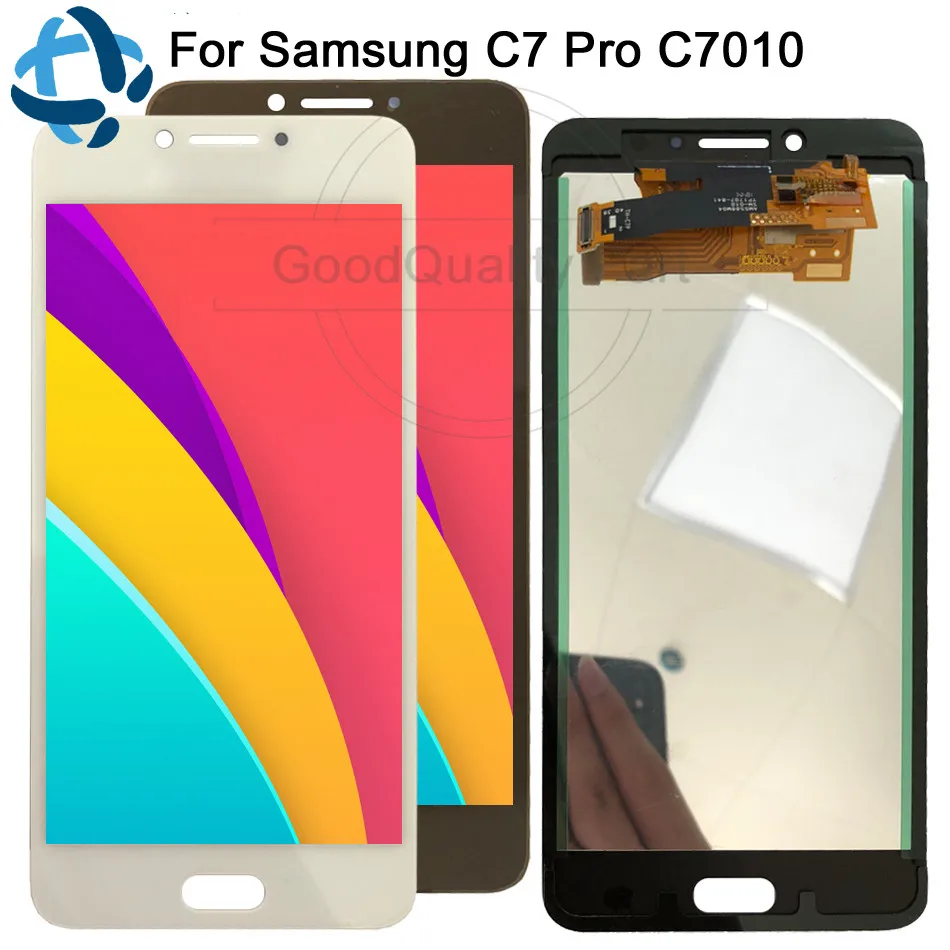 100% протестированная работа для Samsung Galaxy C7 Pro ЖК-дисплей кодирующий