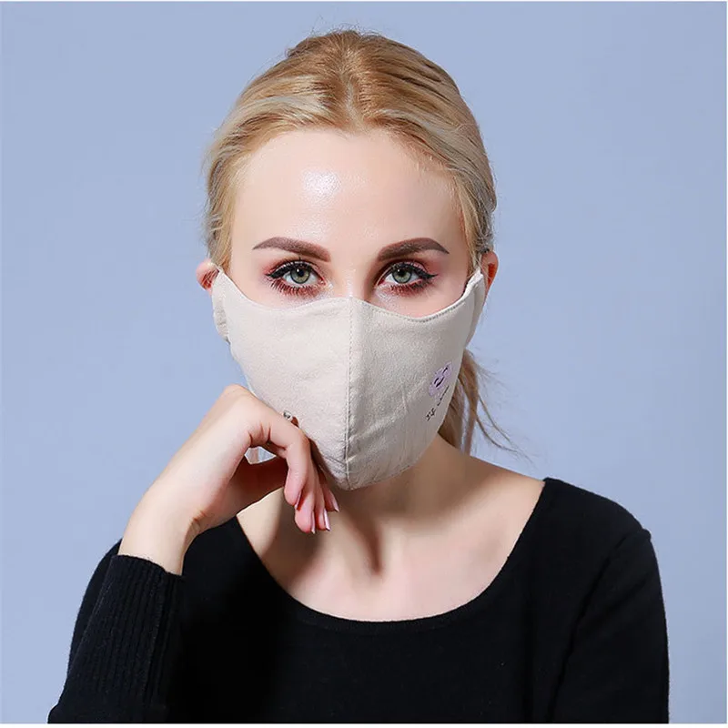 10 шт./уп. Корейская версия зимней пылезащитной маски женские теплые трехмерные
