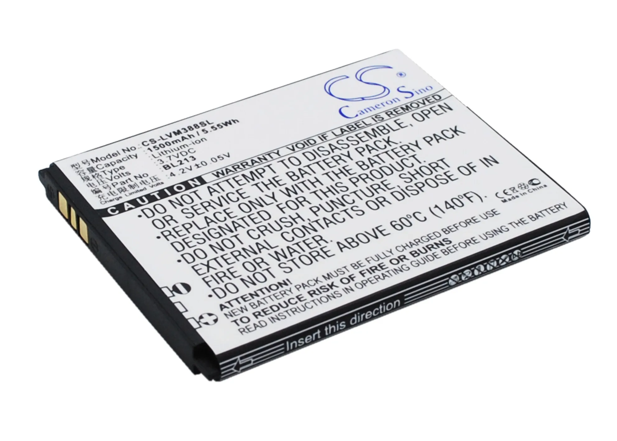 Аккумулятор Cameron Sino BL213 для Lenovo MA388 MA388A 1500 мАч|cameron sino|battery 1500mahbattery for lenovo |