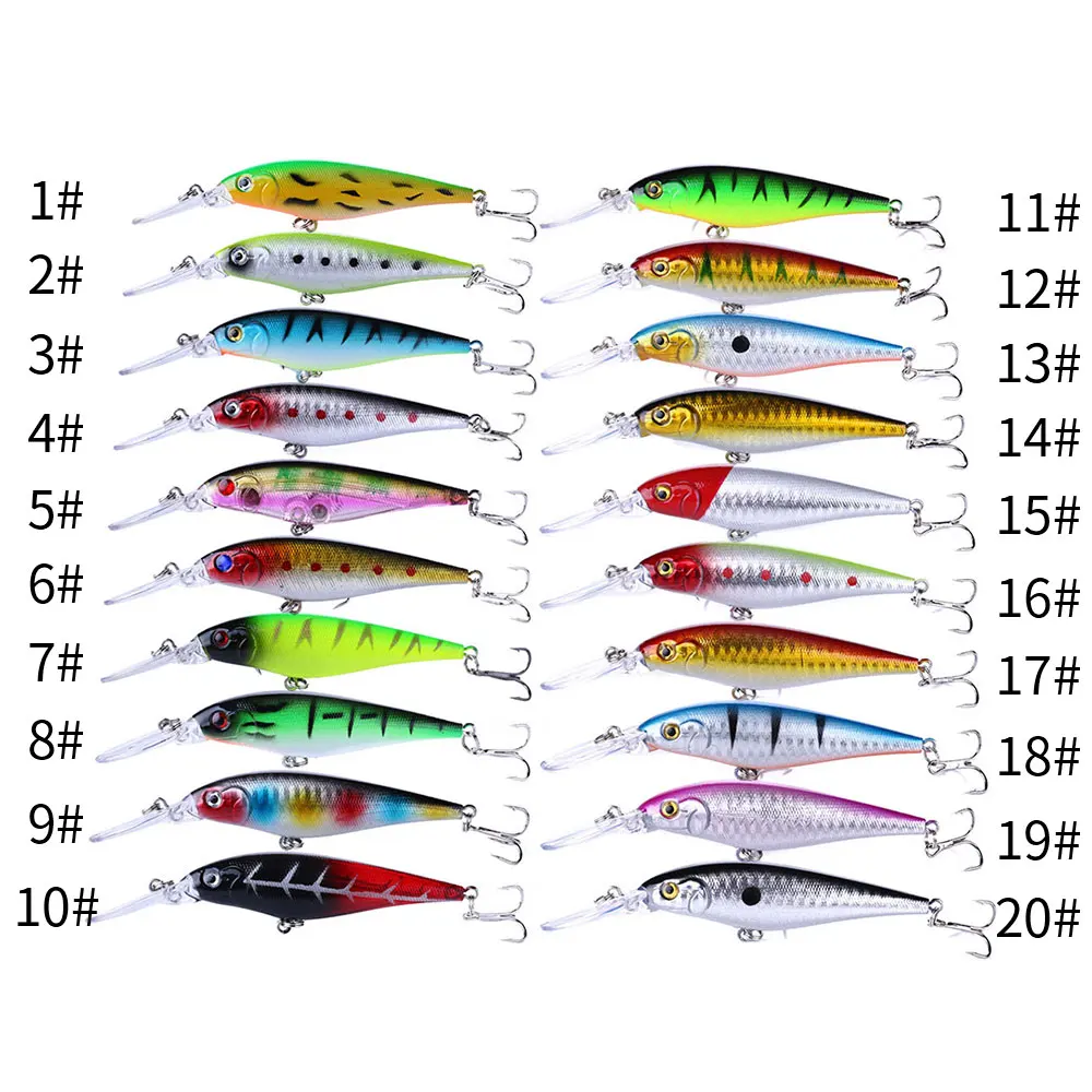 Рыболовная приманка 2 шт для щуки Minnow 11 см 10 г Jerkbait плавание на глубине воблеры